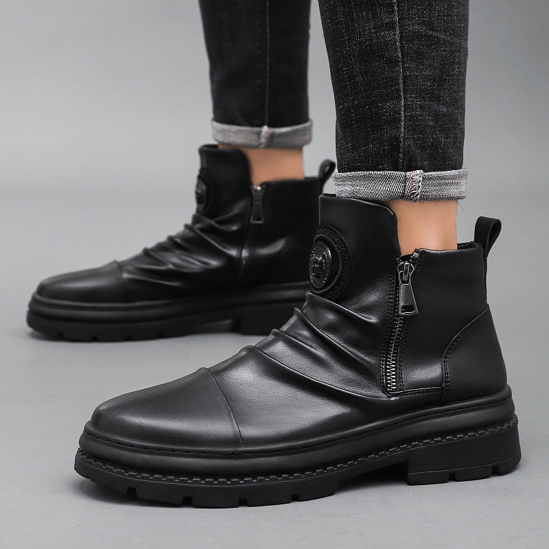 Bota Masculina de Couro Legítimo -Comfort Brutus