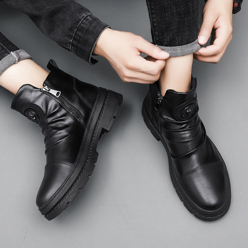 Bota Masculina de Couro Legítimo -Comfort Brutus