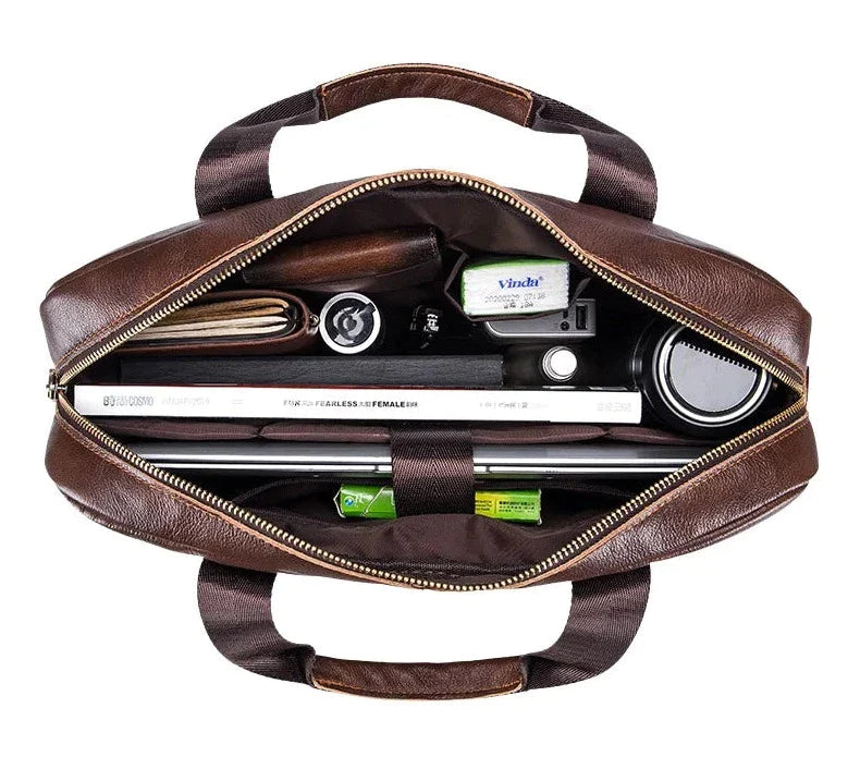 Bolsa Masculina De Couro Legítimo - Drax