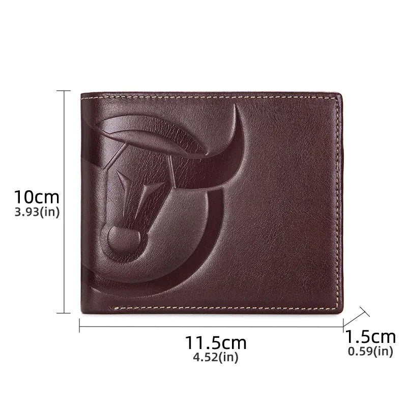 Carteira Masculina De Couro Legítimo - Bull