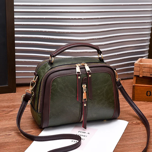 Bolsa Feminina de couro legítimo de dupla alça - Modern Vintage