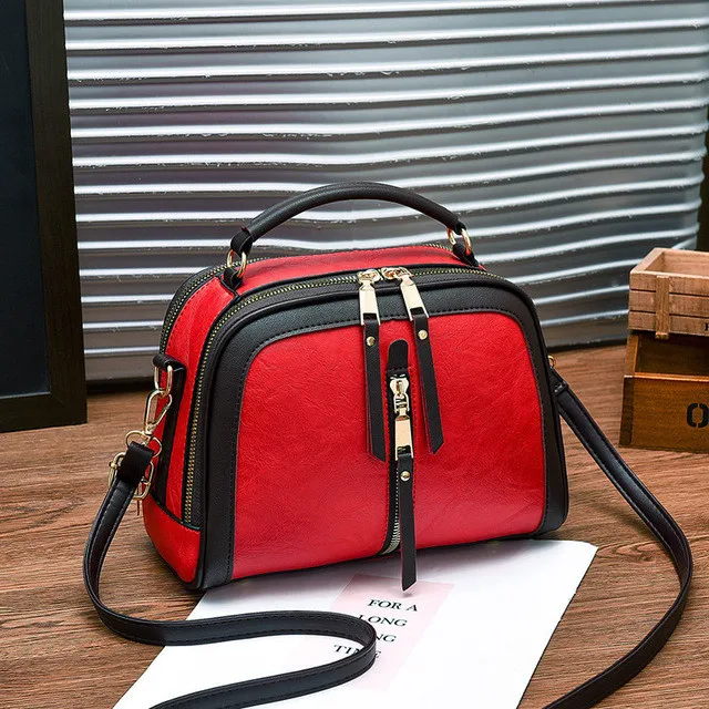 Bolsa Feminina de couro legítimo de dupla alça - Modern Vintage