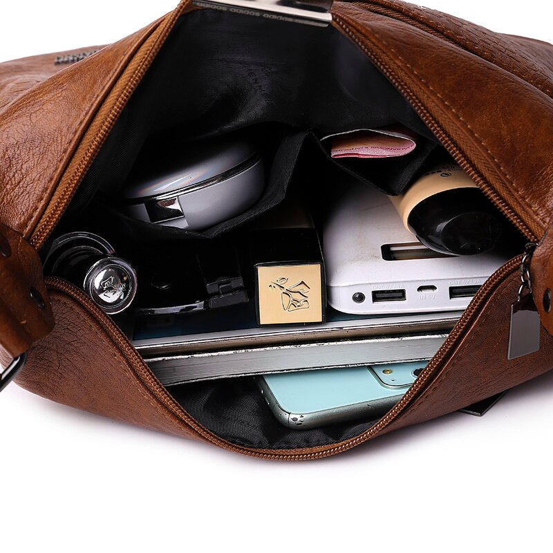 Bolsa De Couro Legítimo Feminina Crossbody - Virtua