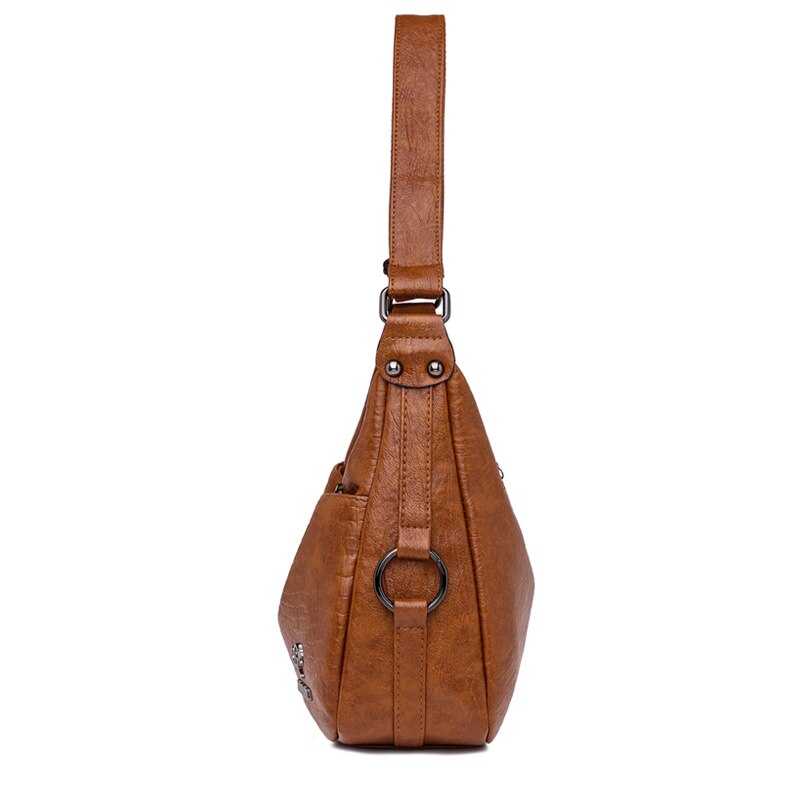 Bolsa De Couro Legítimo Feminina Crossbody - Virtua