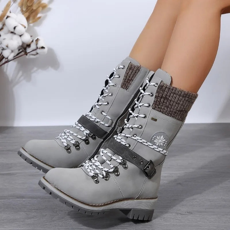 Bota Feminina de Inverno em Couro Legítimo - Alpina