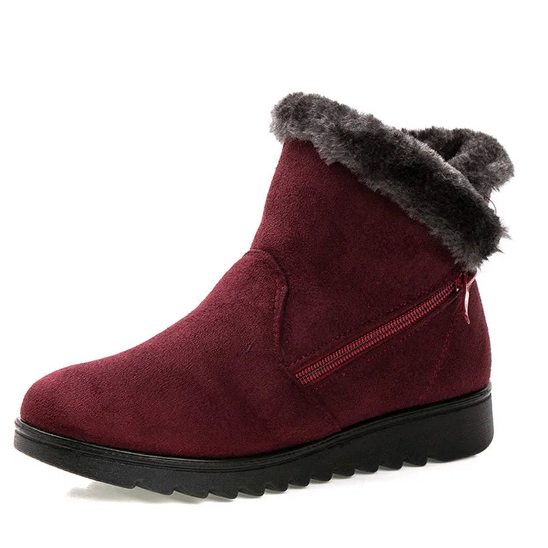 Bota Feminina de Inverno em Couro Legítimo - Slight