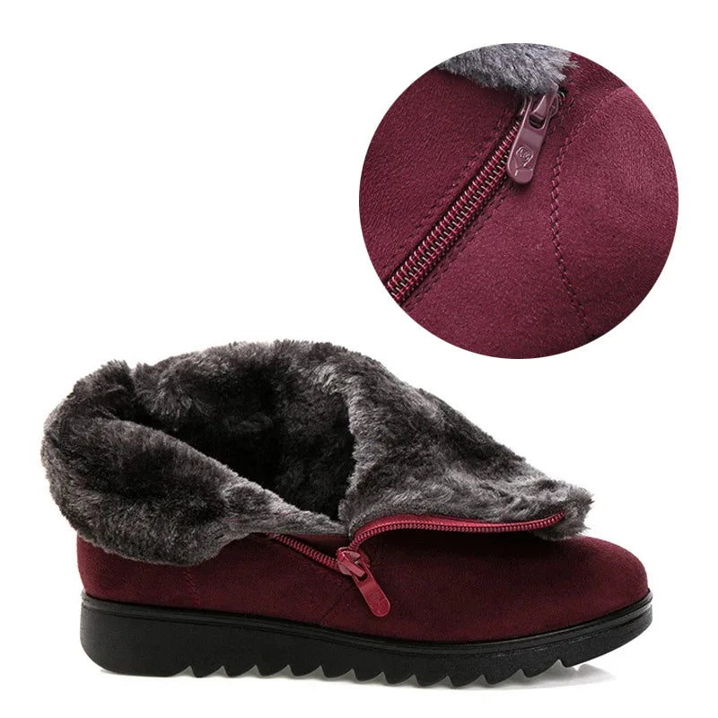 Bota Feminina de Inverno em Couro Legítimo - Slight