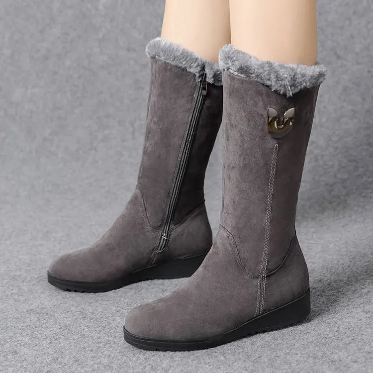 Bota Feminina de Inverno em Couro Legítimo - Warm