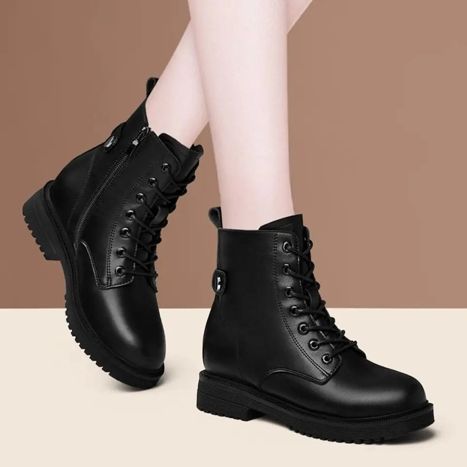 Bota Feminina de Inverno em Couro Legítimo - Sky