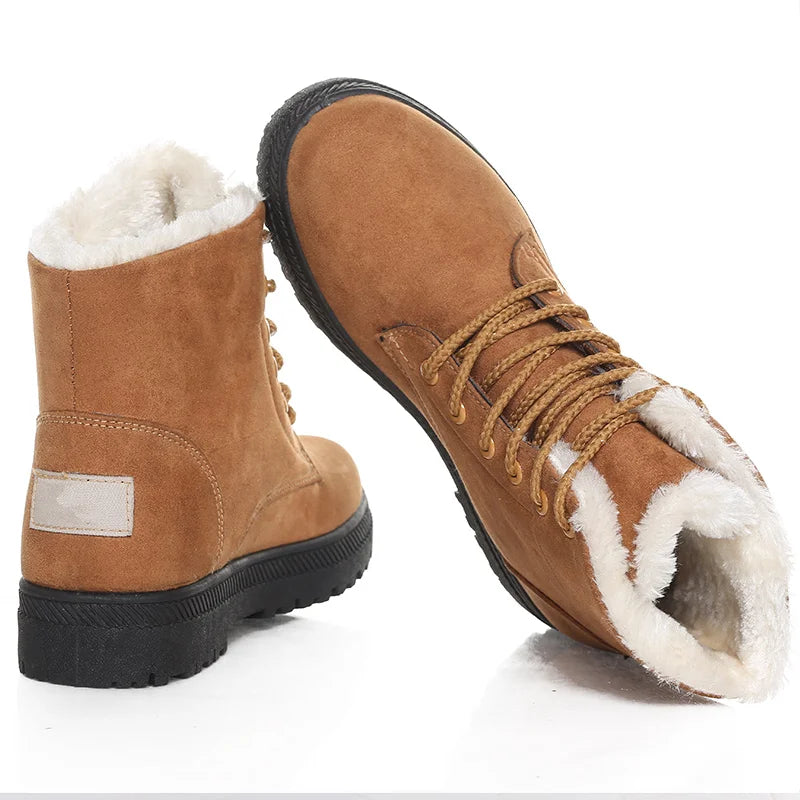 Bota Feminina de Inverno em Couro Legítimo - Flocus