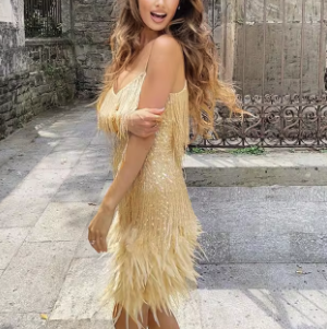 Vestido Feminino Com Franjina - Glim 7