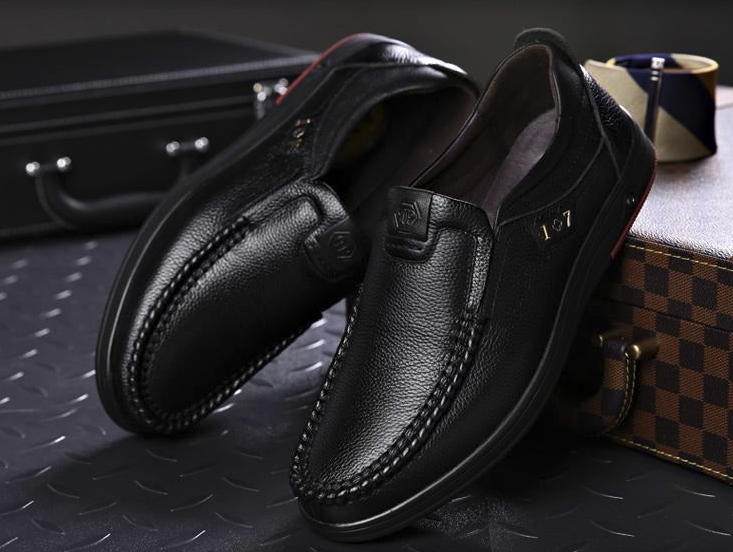 Sapato masculino casual de couro