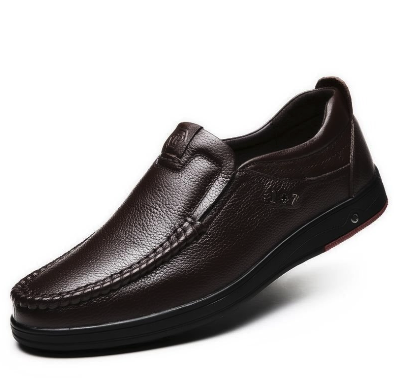Sapato masculino casual de couro