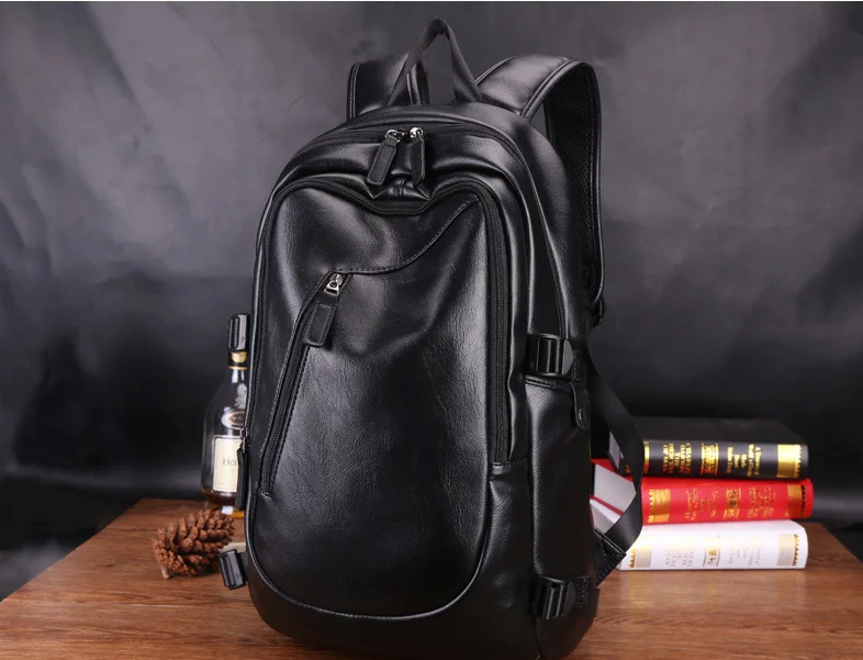 Mochila Masculina para Notebook em Couro - Leather Tech