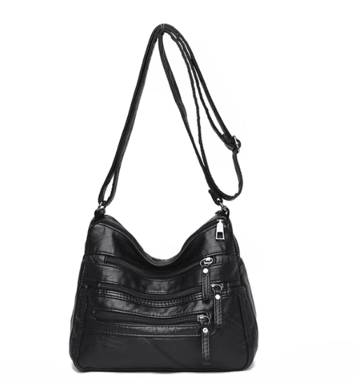 Bolsa Feminina de Couro Legítimo Transversal - Letícia
