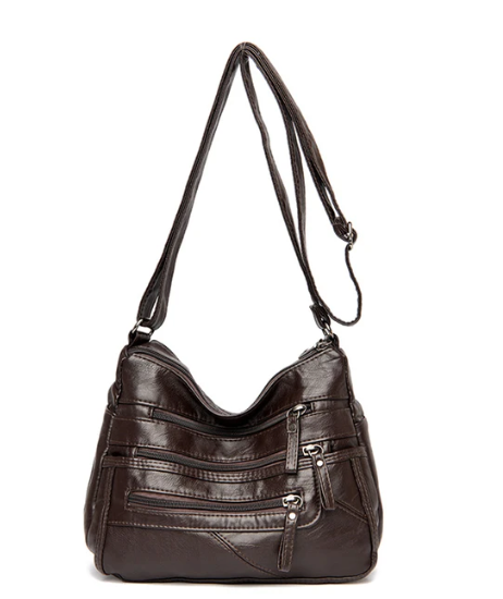 Bolsa Feminina de Couro Legítimo Transversal - Letícia