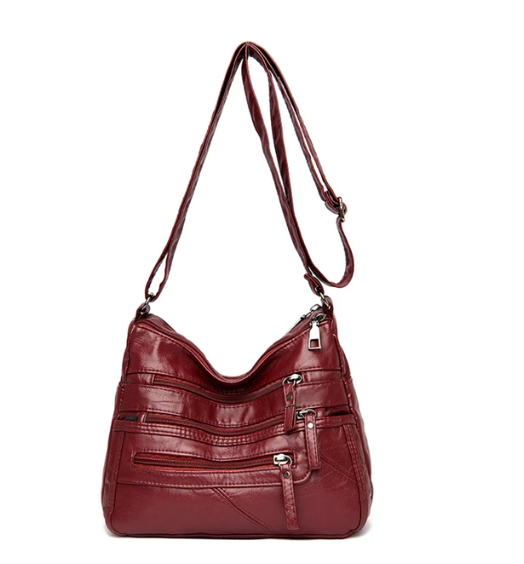 Bolsa Feminina de Couro Legítimo Transversal - Letícia