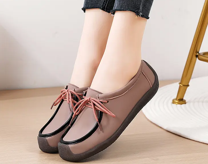 Mocassim de Couro Legítimo Feminino Confortável Antiderrapante - Lilly