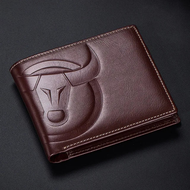 Carteira Masculina De Couro Legítimo - Bull