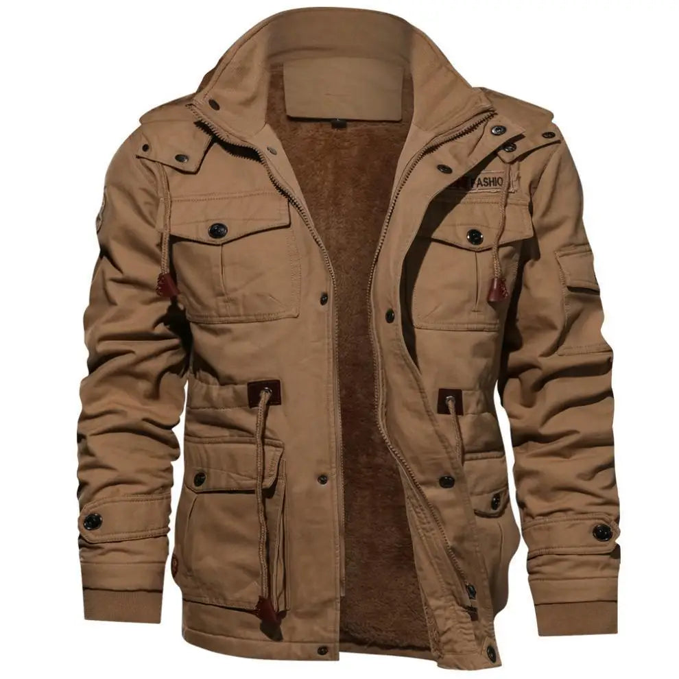 Jaqueta Masculina de Inverno em Couro Legítimo - Glacier