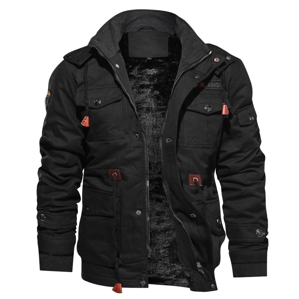 Jaqueta Masculina de Inverno em Couro Legítimo - Glacier