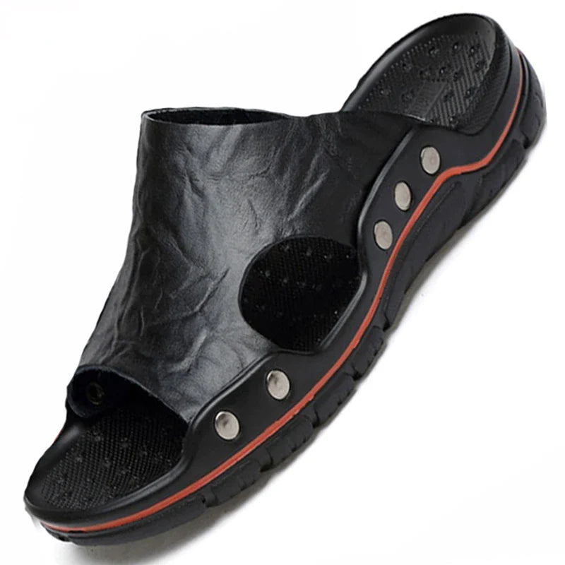 Sandália Masculina em Couro Legítimo - Living