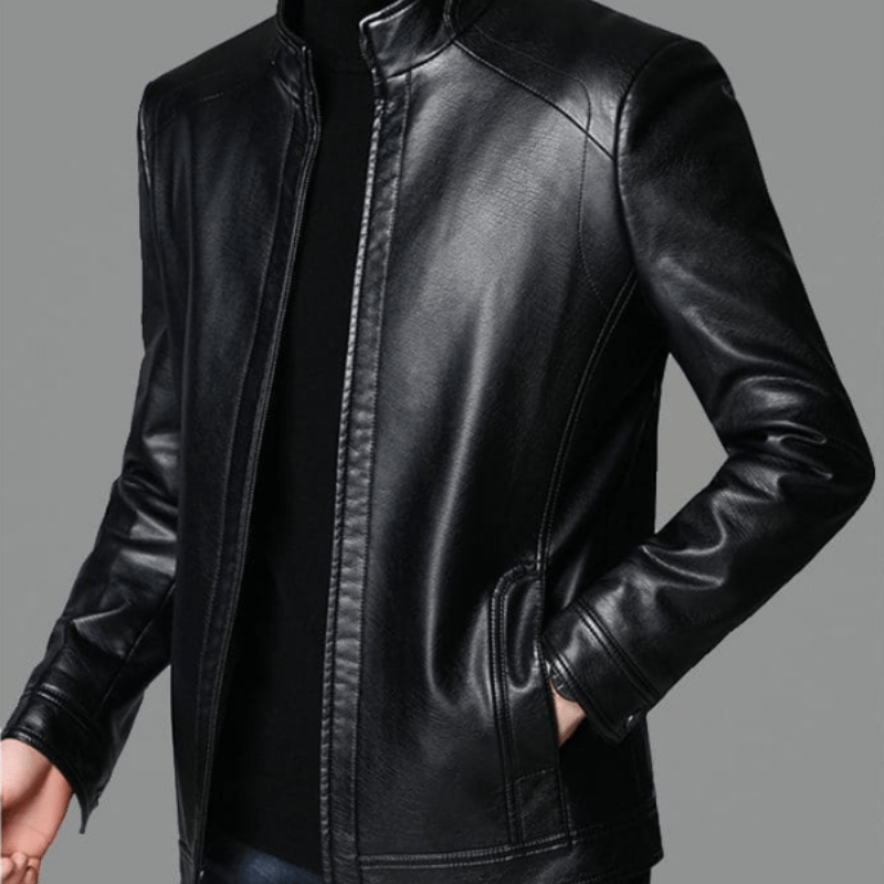 Jaqueta Masculina de Couro Legítimo - Streetwear Vintage