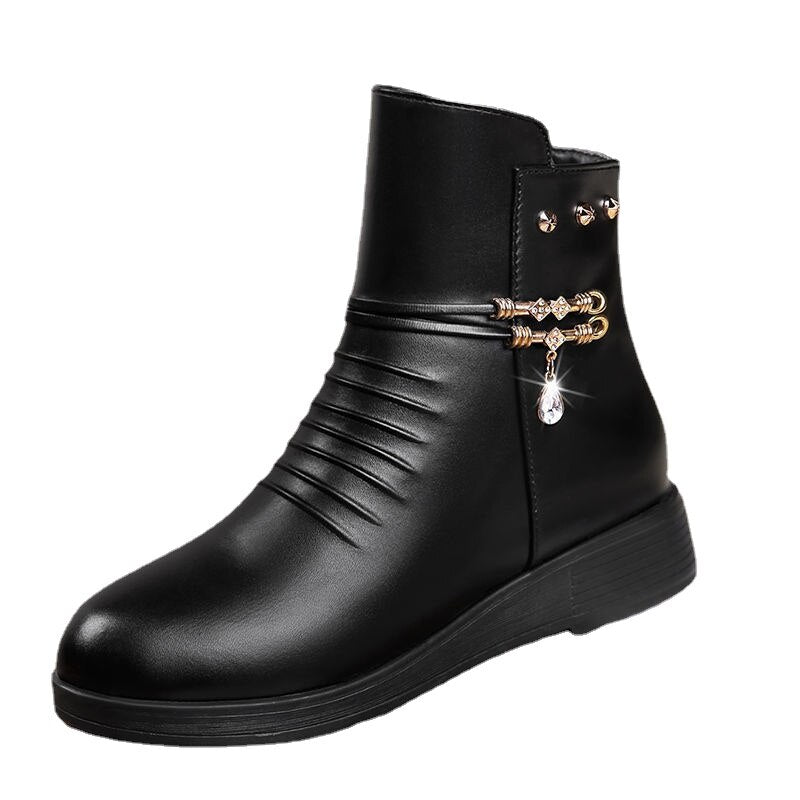 Bota Feminina de Couro Legítimo Cano Alto- High Sensuality
