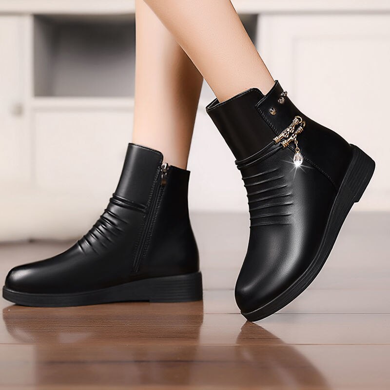 Bota Feminina de Couro Legítimo Cano Alto- High Sensuality