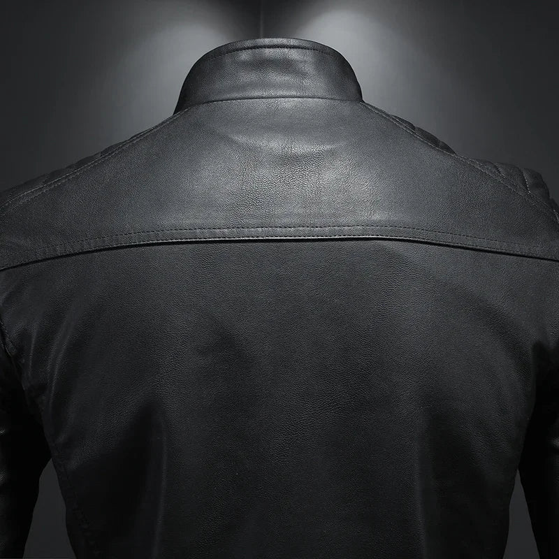 Jaqueta Masculina de Inverno em Couro Legítimo - Donk
