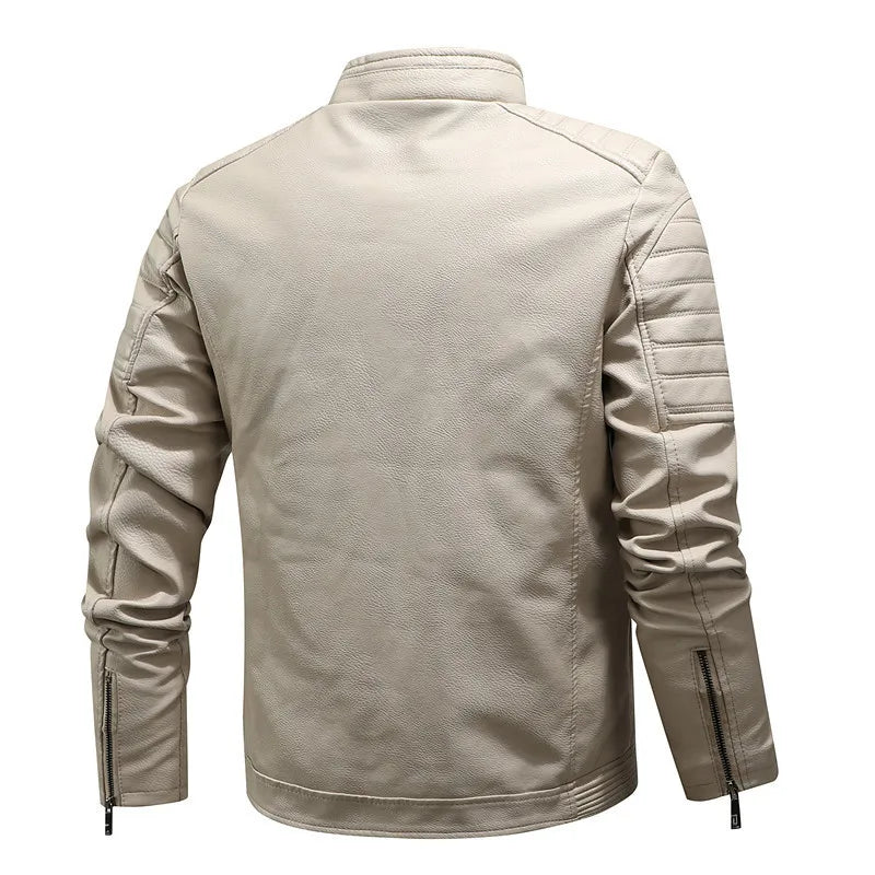 Jaqueta Masculina de Inverno em Couro Legítimo - Glacial