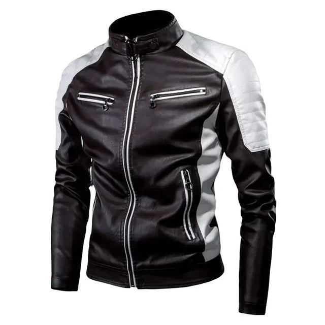 Jaqueta Masculina de Inverno em Couro Legítimo - Speed