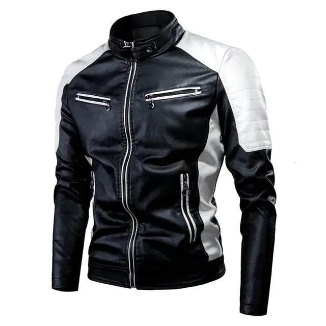 Jaqueta Masculina de Inverno em Couro Legítimo - Speed