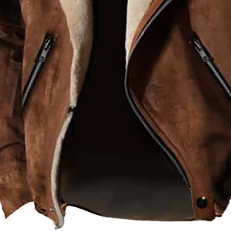 Jaqueta Masculina de Inverno em Couro Legítimo - Stronger
