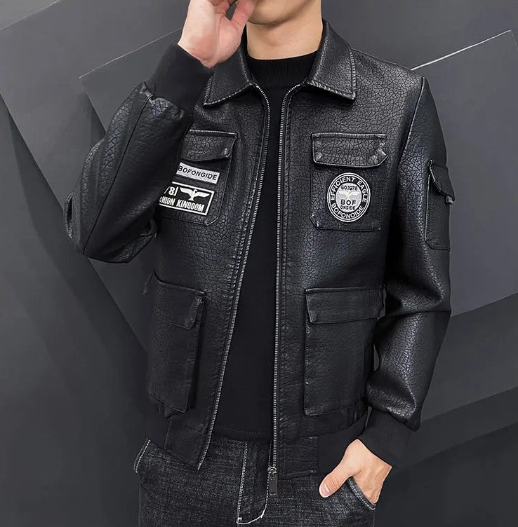 Jaqueta Masculina de Inverno em Couro Legítimo - Boreal