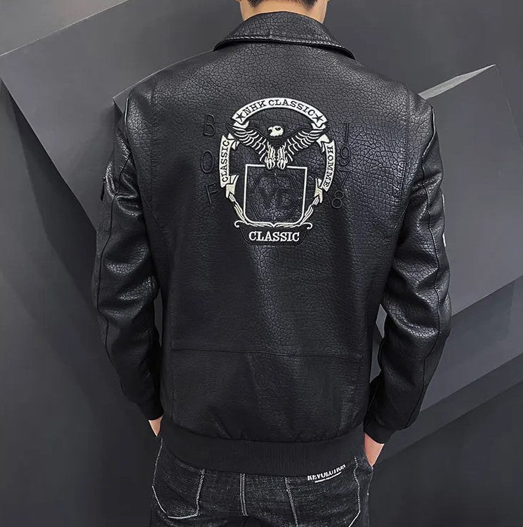 Jaqueta Masculina de Inverno em Couro Legítimo - Boreal