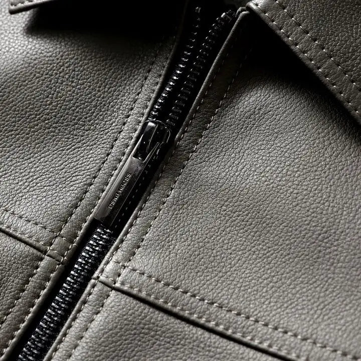 Jaqueta Masculina de Inverno em Couro Legítimo - Artic