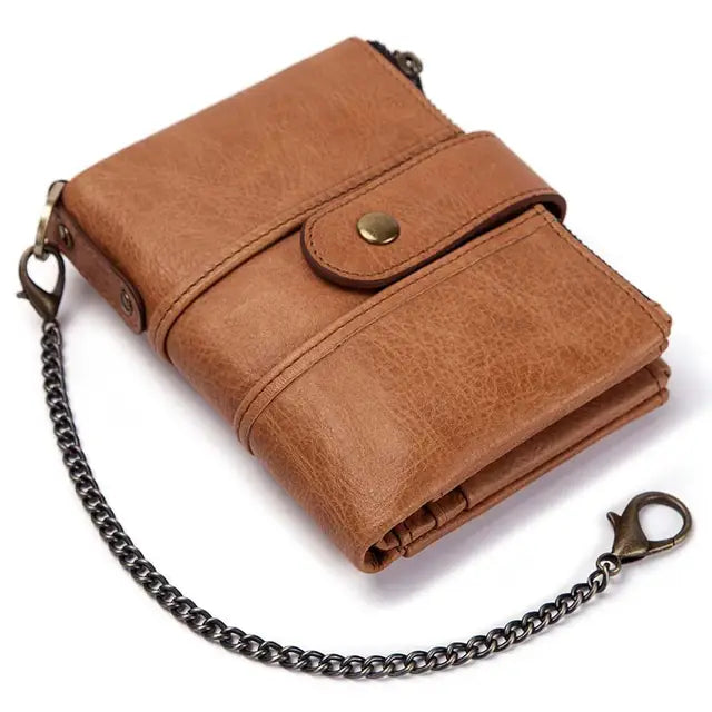 Carteira masculina de couro legítimo - West