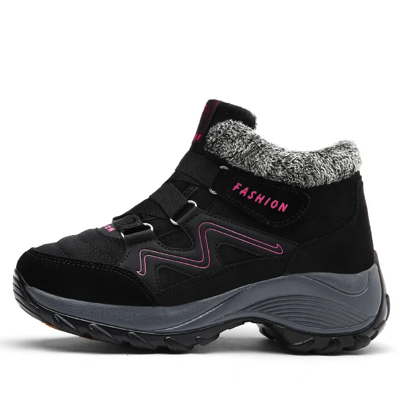 Bota Feminina de Inverno em Couro Legítimo - Fashion
