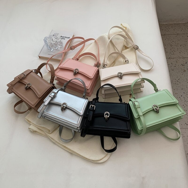 Bolsa de Couro Legítimo Feminina Transversal - Stly RedX