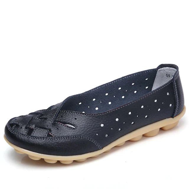 Mocassim de Couro Legítimo Feminino Casual - Milla