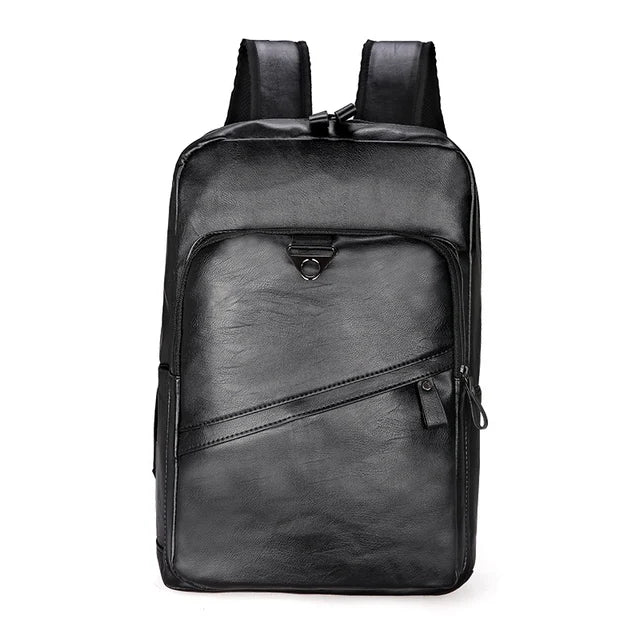 Mochila Masculina De Couro Legítimo - Survival