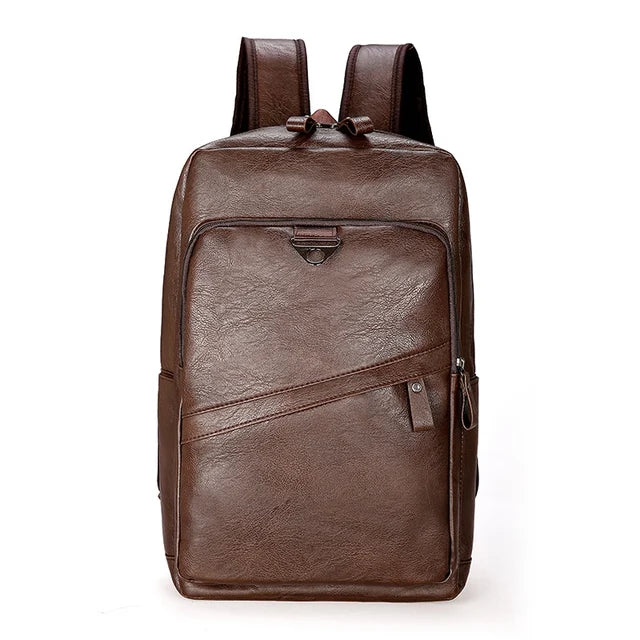 Mochila Masculina De Couro Legítimo - Survival