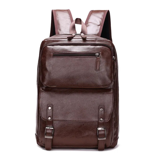 Mochila Masculina De Couro Legítimo - Gunter