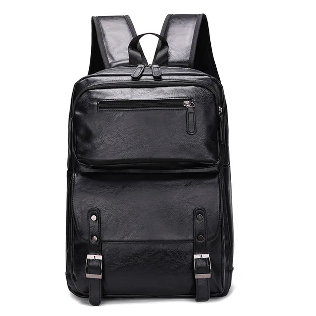 Mochila Masculina De Couro Legítimo - Gunter