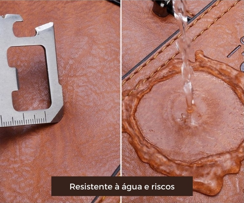 Bolsa Masculina Couro Legítimo Transversal Para Celular- Jeep Mens