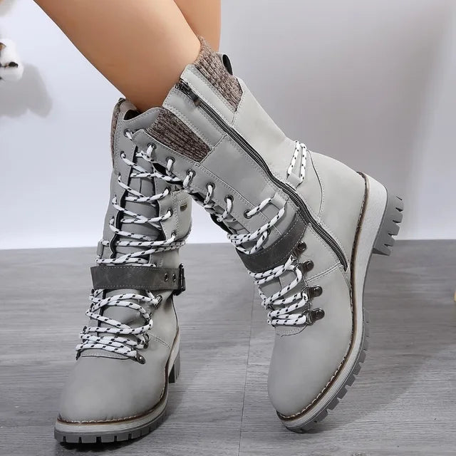Bota Feminina de Inverno em Couro Legítimo - Alpina