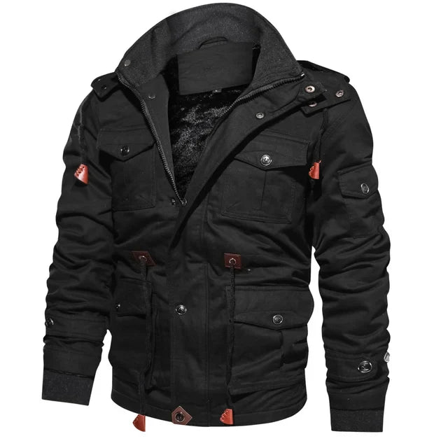 Jaqueta Masculina de Inverno em Couro Legítimo - Glacier