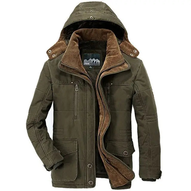 Jaqueta Masculina de Inverno em Couro Legítimo - Centure