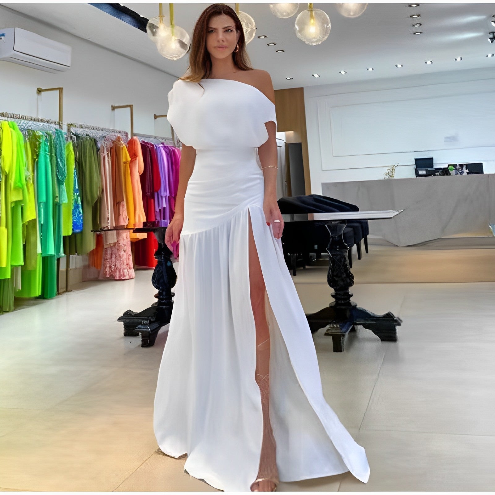 Vestido Royal - Elegante Sofisticado Primavera Verão 1